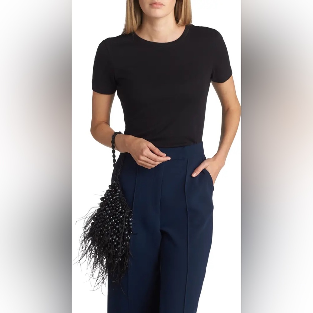Dory Ostrich Feather Beaded Wristlet - Picture 2 of 15